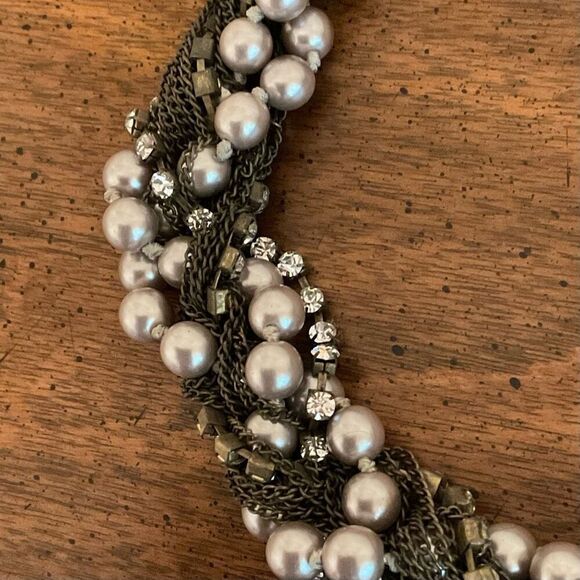 J.Crew | Mixed Media Statement Necklace | 20” Length - Picture 3 of 4